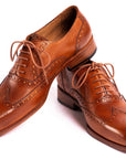Paul Parkman Wingtip Oxfords Mid Brown (ID