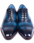 Paul Parkman Men's Captoe Oxfords Blue & Turquoise (ID