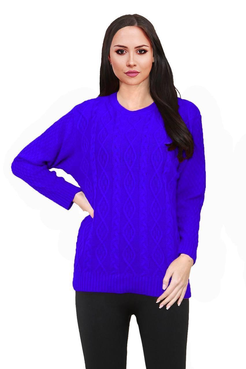 Women Long Sleeve Chunky Cable Knitted Crew Neck Winter Sweater Jumper Top - Toi ‘n’ Moi Ltd
