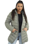Ladies Brave Soul Grantlong Padded Long Coat - Toi ‘n’ Moi Ltd