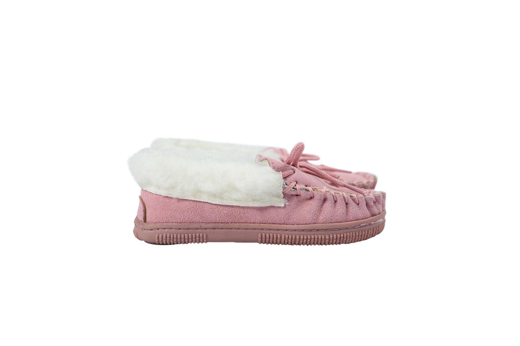 Nordvek Childrens Suede Moccasin Slippers - Rubber Sole - 435-100 - Toi ‘n’ Moi Ltd
