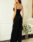 Black Sequin Tube Top Wide Leg Jumpsuit - Toi ‘n’ Moi Ltd