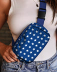 Bluing Independent Day Flag Star Printed Crossbody Bag - Toi ‘n’ Moi Ltd