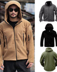 Men Casual Coat Tactical Recon Fleece Jacket Full Zip Army Hoodie Combat Hoody - Toi ‘n’ Moi Ltd