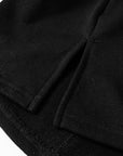 Black Striped Colorblock Patchwork Collar Sweatshirt - Toi ‘n’ Moi Ltd