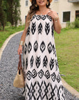 Black Plus Size Western Print Halter Maxi Dress - Toi ‘n’ Moi Ltd
