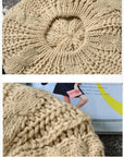 Ladies Soft Knit Beanie Crochet Knitted Style Beanie Hat for Women Slouchy Hats - Toi ‘n’ Moi Ltd
