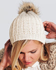 Ladies Winter Bobble Hat Womens Knitted Woolly Pom Pom Beanie - Toi ‘n’ Moi Ltd