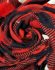 Womens Ladies Christmas Festive Scarf Santa Claus Snowman Print Winter Gifts UK - Toi ‘n’ Moi Ltd