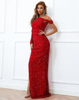 Fiona Red One Shoulder Gown