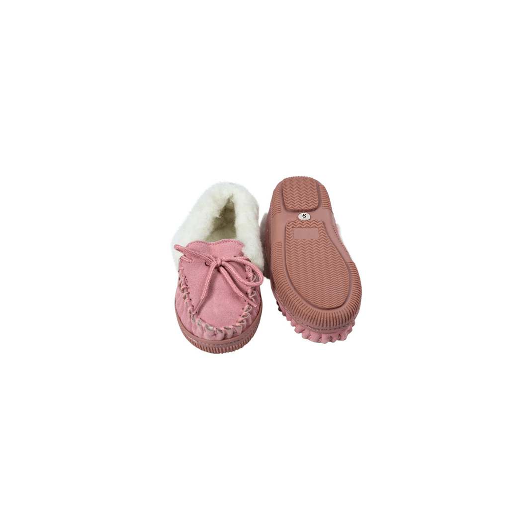 Nordvek Childrens Suede Moccasin Slippers - Rubber Sole - 435-100 - Toi ‘n’ Moi Ltd