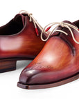 Paul Parkman Goodyear Welted Derby Shoes Reddish Brown (ID
