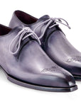 Paul Parkman Goodyear Welted Derby Shoes Gray (ID