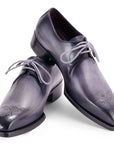 Paul Parkman Goodyear Welted Derby Shoes Gray (ID