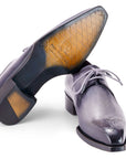 Paul Parkman Goodyear Welted Derby Shoes Gray (ID