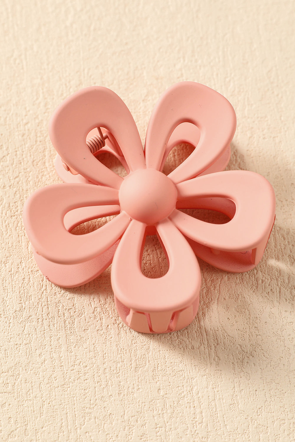 Camel Sweet Hollowed Flower Shape Claw Clip - Toi ‘n’ Moi Ltd