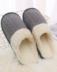 LADIES WOMENS WARM FAUX FUR LINED COMFY HARD SOLE OUTDOOR SLIPPERS SHOES SIZE - Toi ‘n’ Moi Ltd