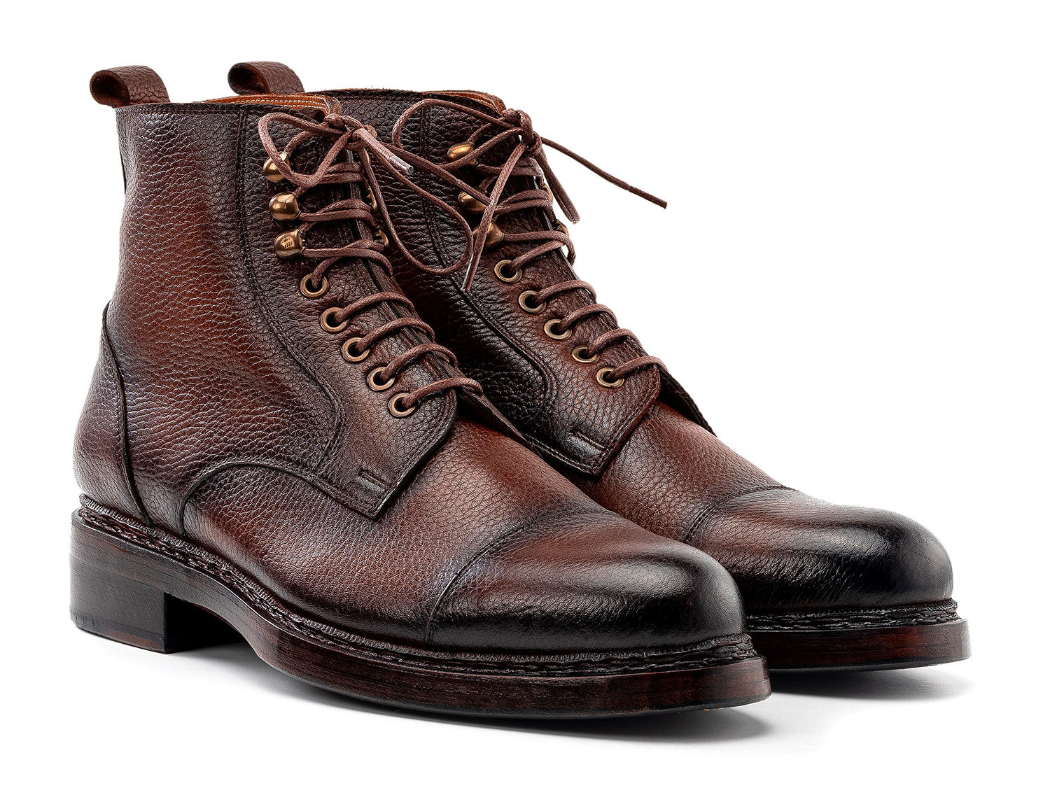 Paul Parkman Men's Brown Floater Leather Boots (ID