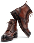 Paul Parkman Men's Brown Floater Leather Boots (ID