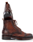 Paul Parkman Men's Brown Floater Leather Boots (ID