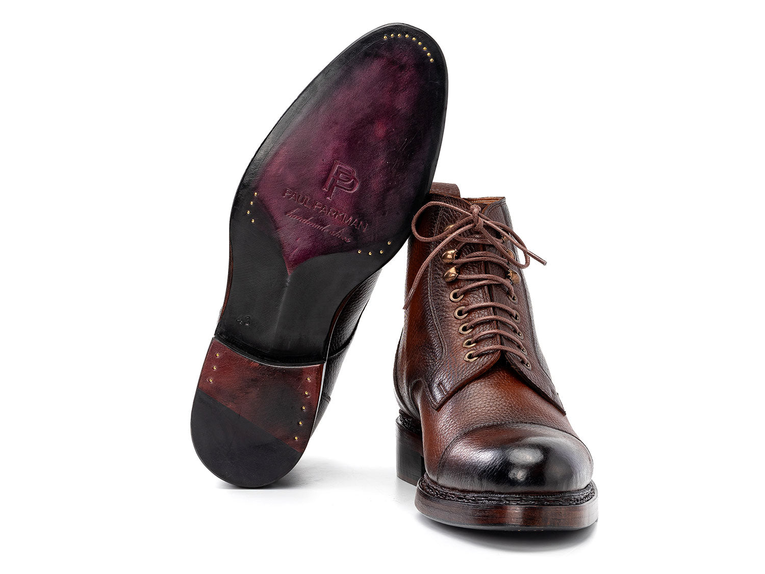 Paul Parkman Men's Brown Floater Leather Boots (ID