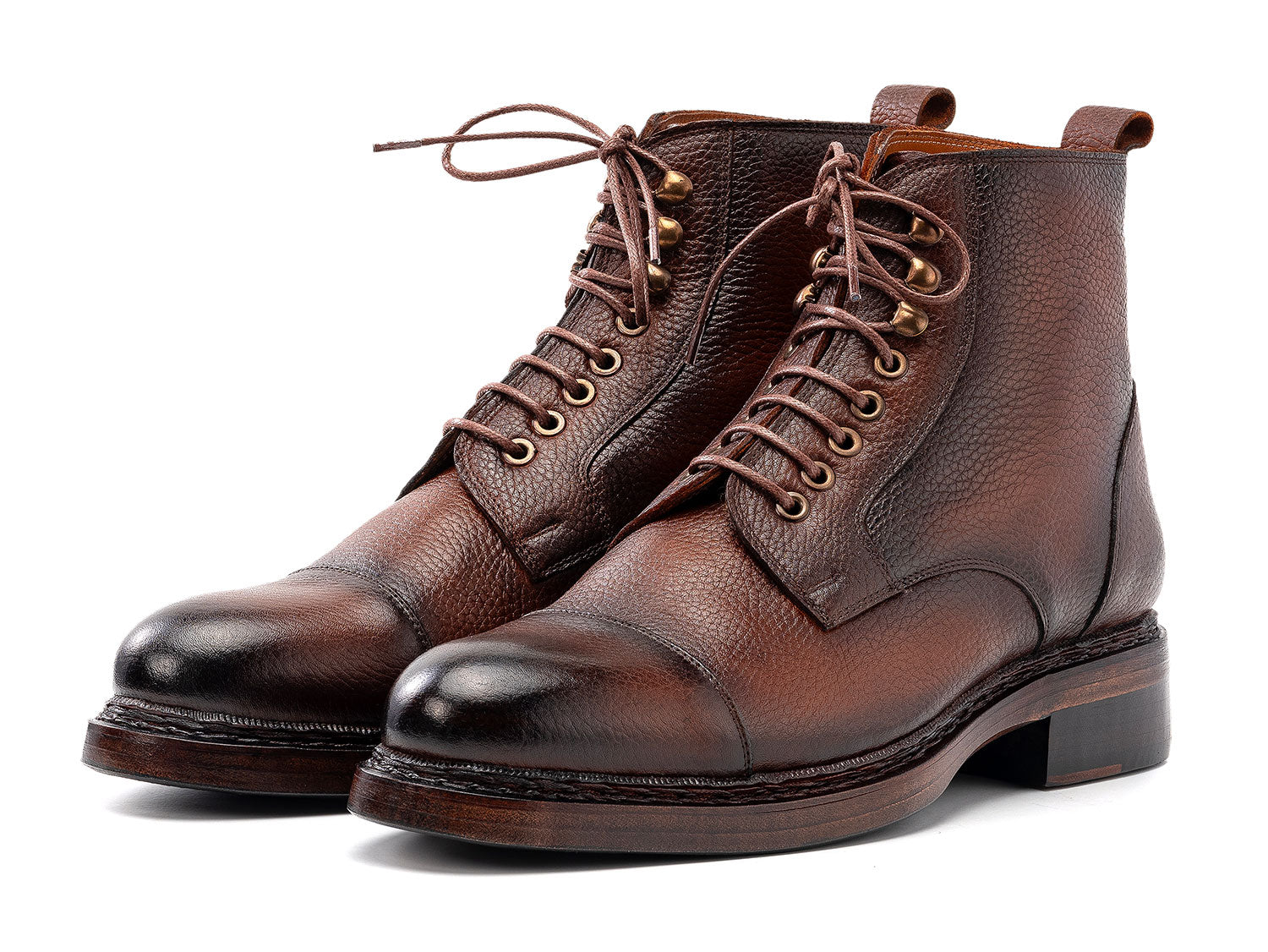 Paul Parkman Men's Brown Floater Leather Boots (ID
