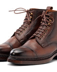 Paul Parkman Men's Brown Floater Leather Boots (ID