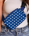 Bluing Independent Day Flag Star Printed Crossbody Bag - Toi ‘n’ Moi Ltd