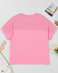 Bonbon Corded Patchwork Pocketed Plus Size T Shirt - Toi ‘n’ Moi Ltd