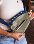 Bluing Independent Day Flag Star Printed Crossbody Bag - Toi ‘n’ Moi Ltd
