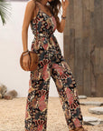 Black Boho Belted Sleeveless Wide Leg Jumpsuit - Toi ‘n’ Moi Ltd