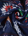 Womens Ladies Christmas Festive Scarf Santa Claus Snowman Print Winter Gifts UK - Toi ‘n’ Moi Ltd