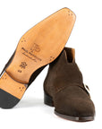 Paul Parkman Double Monkstrap Ankle Boots Brown Suede (ID