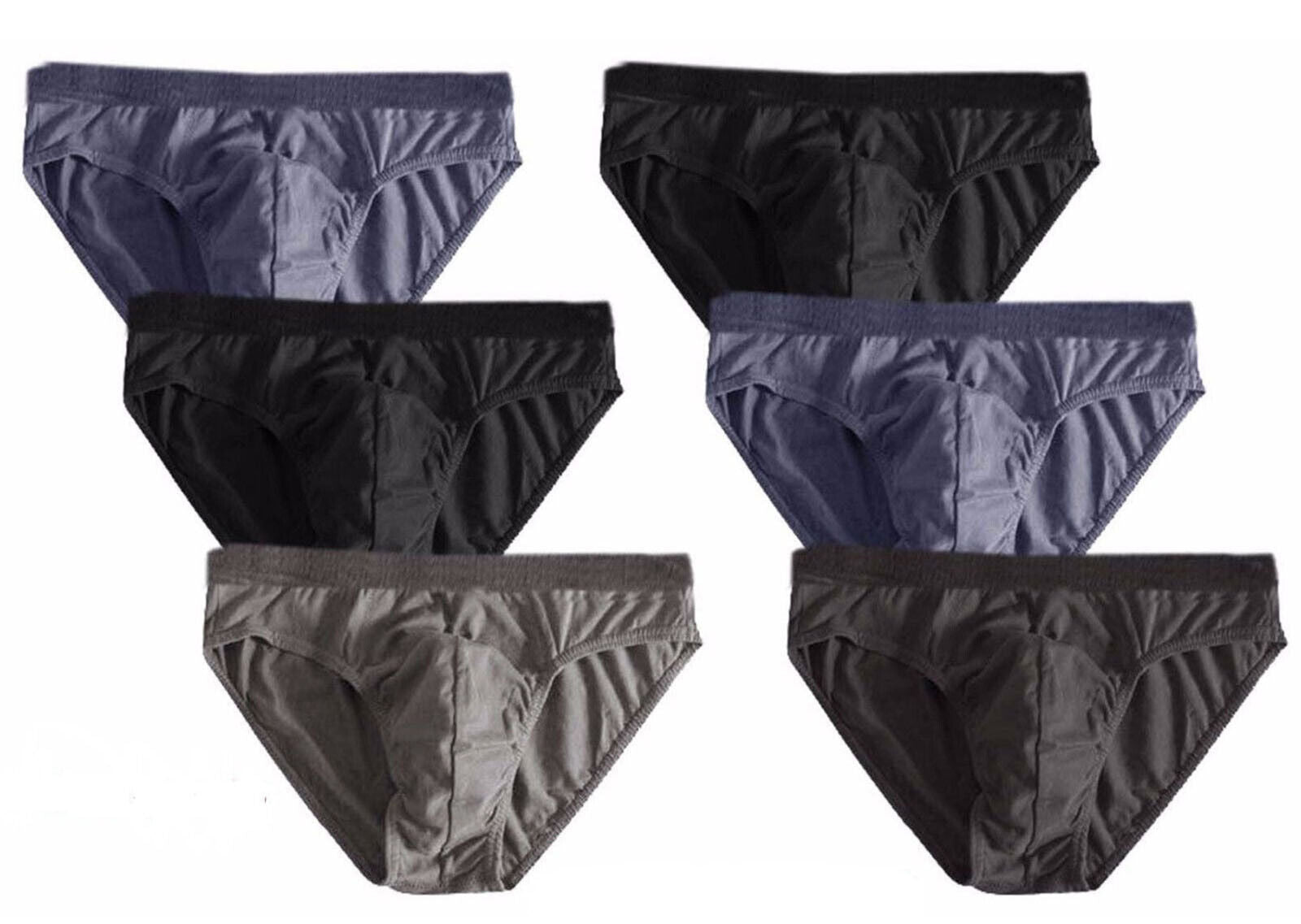 Mens Classic Sports Soft Cotton Underwear Ribbed Slips Fit Briefs Pants S-XL Lot - Toi ‘n’ Moi Ltd