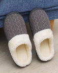 LADIES WOMENS WARM FAUX FUR LINED COMFY HARD SOLE OUTDOOR SLIPPERS SHOES SIZE - Toi ‘n’ Moi Ltd