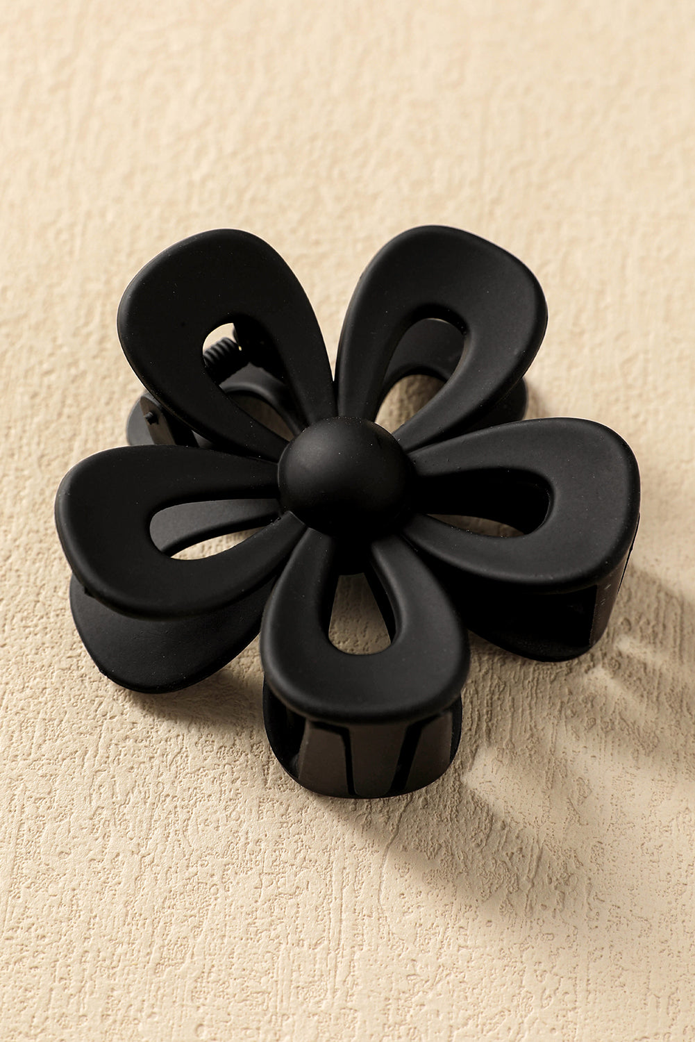 Camel Sweet Hollowed Flower Shape Claw Clip - Toi ‘n’ Moi Ltd