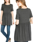 Short Sleeve Empire Waist Tunic