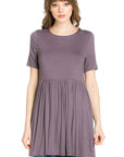 Short Sleeve Empire Waist Tunic