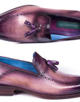 Paul Parkman Men's Tassel Loafer Purple (ID