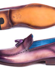 Paul Parkman Men's Tassel Loafer Purple (ID
