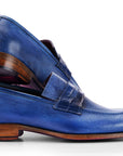Paul Parkman Men's Split Toe Loafer Shoes Blue (ID