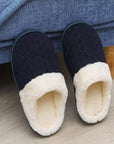 LADIES WOMENS WARM FAUX FUR LINED COMFY HARD SOLE OUTDOOR SLIPPERS SHOES SIZE - Toi ‘n’ Moi Ltd