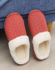 LADIES WOMENS WARM FAUX FUR LINED COMFY HARD SOLE OUTDOOR SLIPPERS SHOES SIZE - Toi ‘n’ Moi Ltd