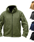Men Casual Coat Tactical Recon Fleece Jacket Full Zip Army Hoodie Combat Hoody - Toi ‘n’ Moi Ltd