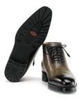 Paul Parkman Men's Green Patina Ankle Boots (ID