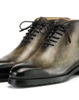 Paul Parkman Men's Green Patina Ankle Boots (ID