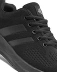 Mens Trainers Black Adults Lace up Casual Sportswear Knitted SIZE - Toi ‘n’ Moi Ltd