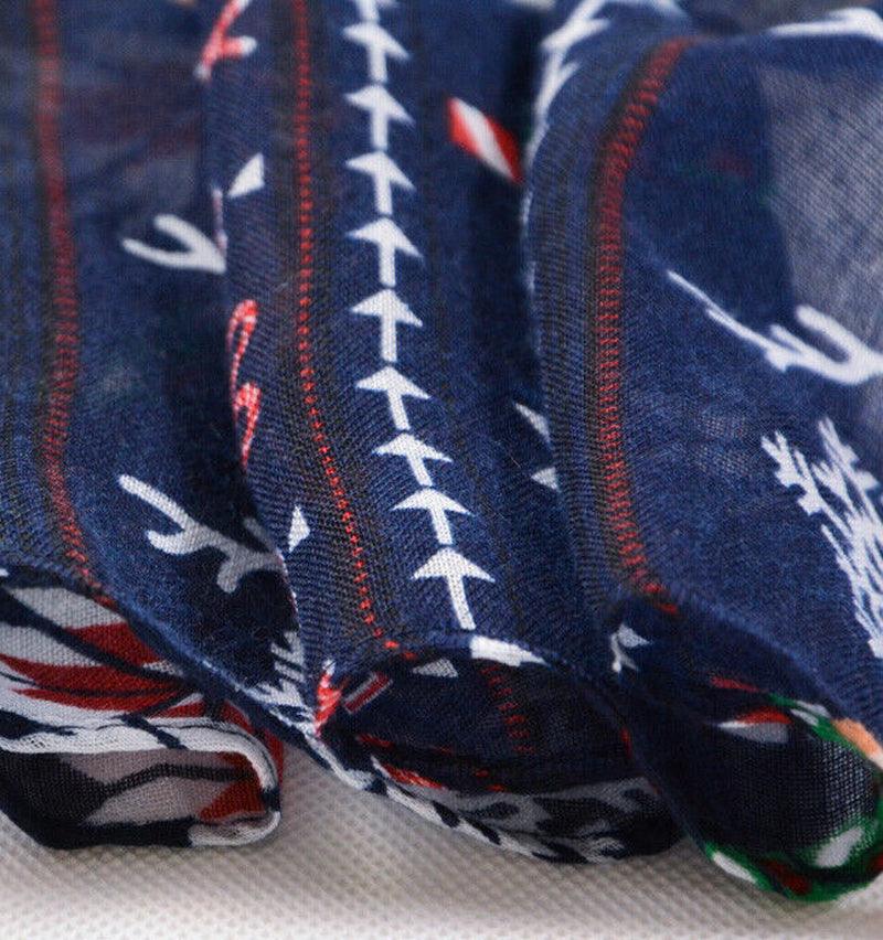 Womens Ladies Christmas Festive Scarf Santa Claus Snowman Print Winter Gifts UK - Toi ‘n’ Moi Ltd