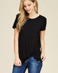 Short Sleeve Knot Tunic