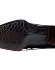 Paul Parkman Goodyear Welted Men's Wingtip Oxfords Bordeaux & Blue (ID